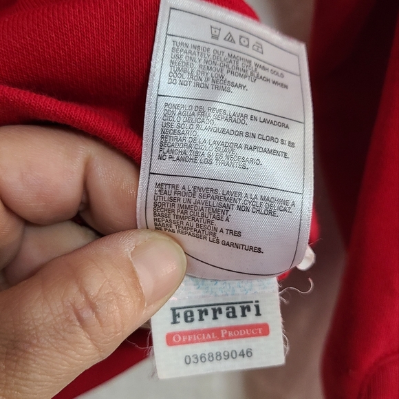 Puma x Ferrari Boys Red Scuderia Ferrari Logo Hoodie Size M - Picture 8 of 9